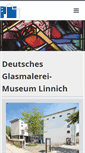 Mobile Screenshot of glasmalerei-museum.de